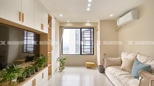 5.9w搞定48㎡奶油風(fēng)公寓，兩人一貓超舒服|長沙全屋整裝