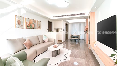 120m²現(xiàn)代奶油溫馨小家，我超愛|長沙全屋整裝