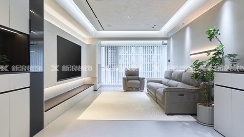17w搞定133m²品質現(xiàn)代奶油風格|長沙全屋整裝
